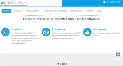 Desktop Screenshot of esimed.fr